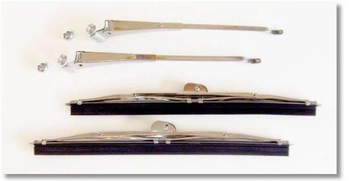 Chevrolet 1937-1940 street-rod, hot-rod, rat-rod modern type wiper arms &amp; blades