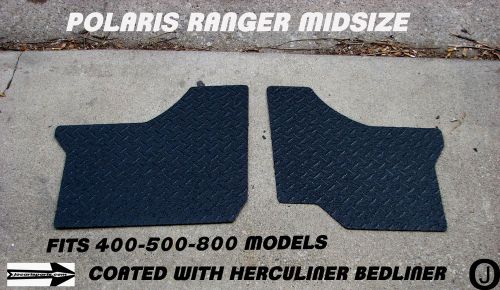 Polaris ranger black mid-size 400-500-800 diamond plate floor boards 2011-13