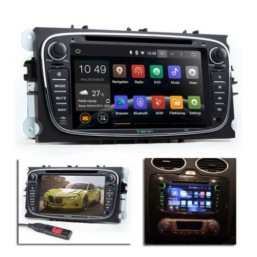 7&#034; android 4.4.4 car dvd player gps navigation e1 ford bluetooth stereo