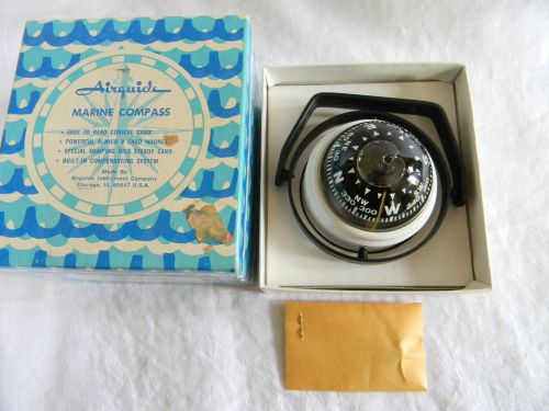 Vintage airguide marine compass model 87-w unused orig. box &amp; instructions