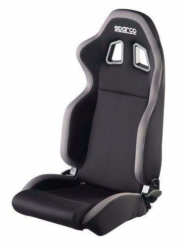 Sparco r100 black grey racing seat and slider