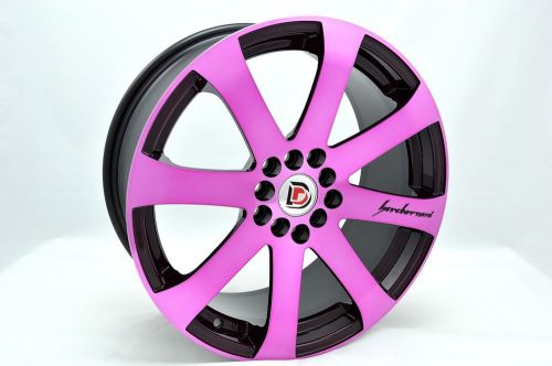 17 drift pink rims wheels dart hhr cobalt ss g6 focus fusion cmax g5 5x108 5x110