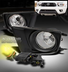 12-15 toyota tacoma pickup bumper fog lights lamp+3000k hid+cover+harness+switch