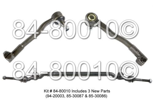 New center drag link &amp; tie rod end steering repair kit for bmw e38 740 750