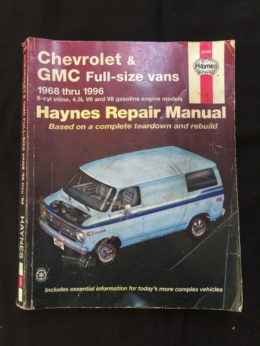 Haynes manual chevrolet gmc 1968 - 1996