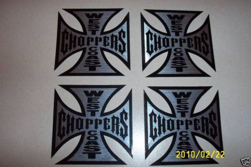 4 genuine jesse james west coast chopper decal/stickers