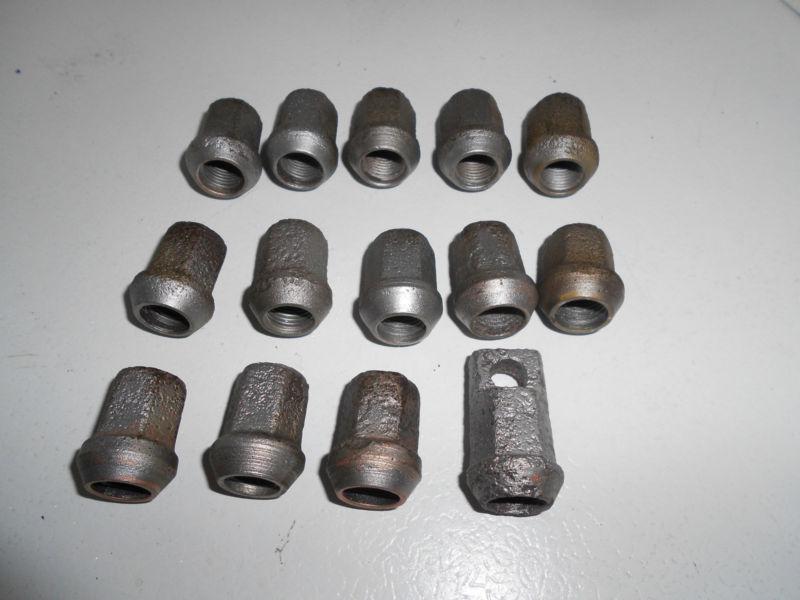 Wire wheel lug nuts.  original for 26-27 model t ford
