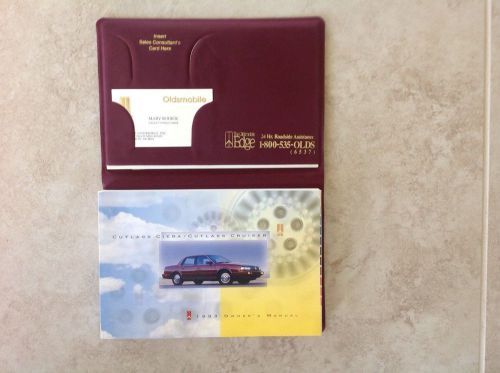 1993 oldsmobile cutlass owners manual