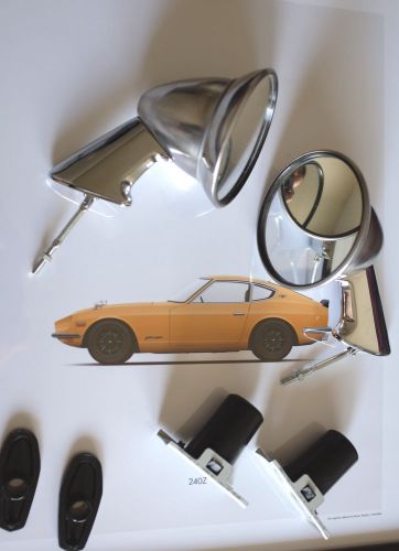 Datsun 510 sss bullet fender mirrors genuine r/l (bluebird b110 1200 240z)