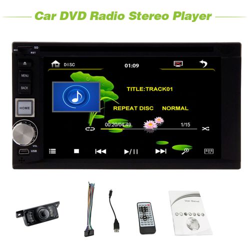 No-gps navigation hd 2 din car stereo dvd cd player in dash auto radio bt+camera