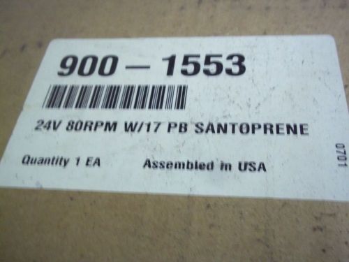900-1553  24 volt 80 rpm w/17 pb santoprene  barnant company 5898-0005 gearmotor