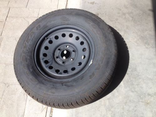 Truck tire and wheel