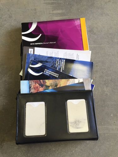 2010 10 subaru impreza wrx sti factory owners manual and leather case book