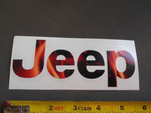 Jeep n.o.s. replacement decal - flames