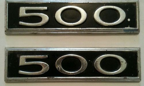 Fox co. vintage 500 auto emblems