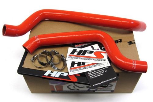 Hps red silicone radiator hose kit coolant oem replacement 57-1079-red stealth