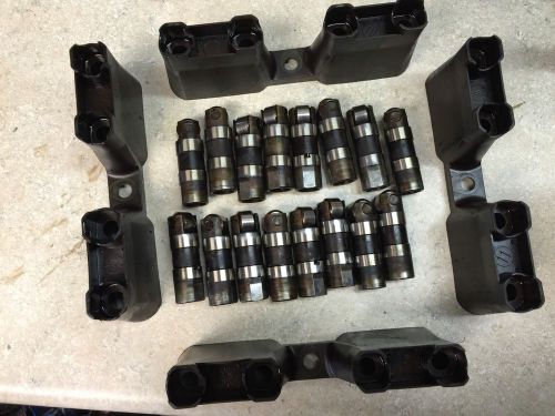 Set of 16 used oem gm hydraulic lifters &amp; guide trays ls1