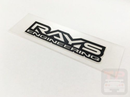 Rs06 rays volk racing re30 repair sticker black jdm 2.17&#034;×0.59&#034;