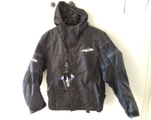 New hmk ascent snowmobile winter jacket black gear free shipping