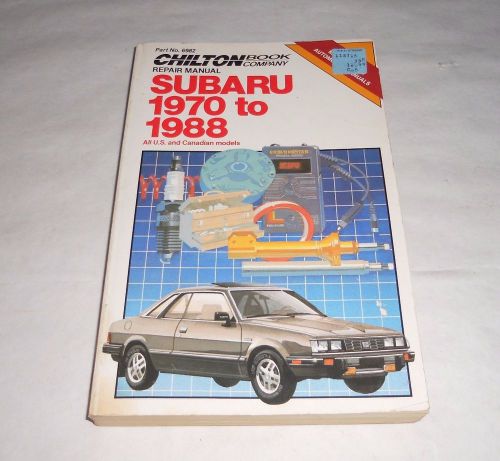 1970-1988 subaru chilton repair service manual chiltons book all models - 6982