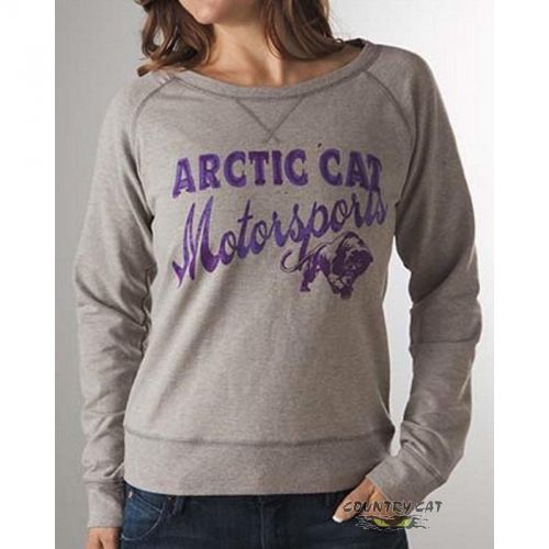 Arctic cat junior&#039;s arctic cat motorsports crew sweatshirt - gray - 5249-00_