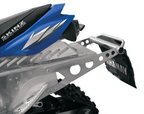 Skinz protective gear ynrb650-al rear custom aluminum bumper - natural