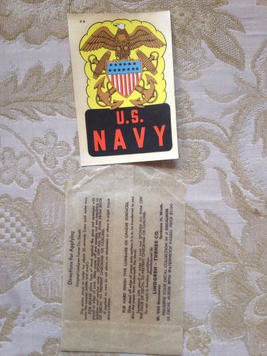Vintage decal us navy eagle waterslide u.s. navy hot rod chopper bobber truck