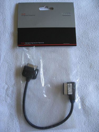 Genuine oem audi ipod adapter ami 30-pin cable music interface (4f0051510ag)