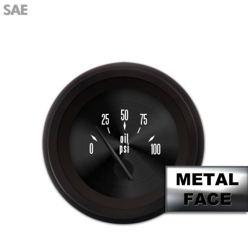 Oil pressure gauge - sae american classic black v, black modern needles