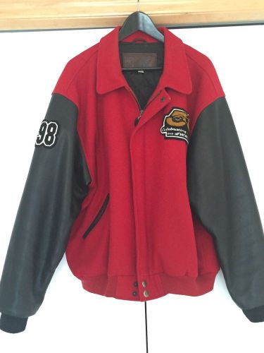 Honda motorcycle 50th anniversary red lettermen xl jacket--never worn