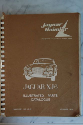 Jaguar xj6 illustrated parts catalogue -original 1970 jaguar daimler publication