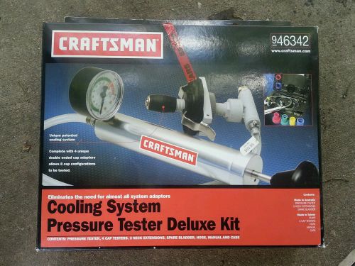 Craftsman cooling system pressure tester deluxe kit nos new