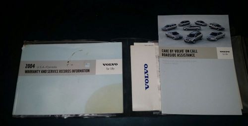2004 volvo xc90 owners manual with warranty guide and case
