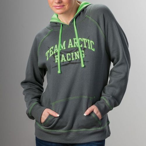 Arctic cat junior&#039;s team arctic racing lime contrast stitch hoodie green 5273-77