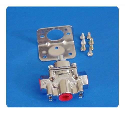Fuel pressure regulator steel - chrome plated 1-6 psi universal 404-501hp