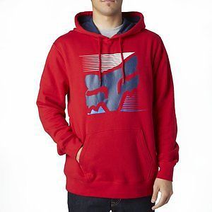 Fox racing home bound mens pull over hoody red