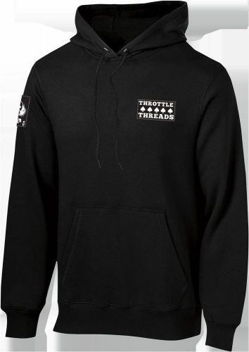 Throttle threads aces hoodie md black