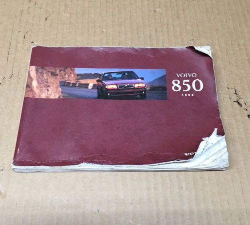 Volvo 1996 850 oem original factory owners manual book guide tp3901