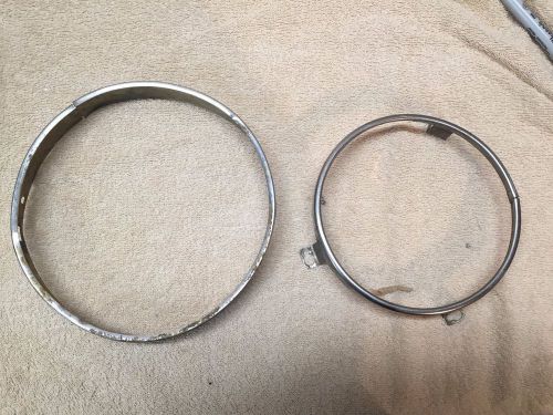 Full size chevy headlight rings. may fit others. gm 1958-70.