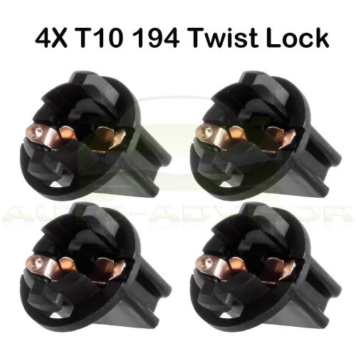 4x t10 194 instrument panel cluster dash light lamp twist lock sockets for chevy