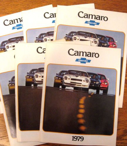 1979 chevy camaro brochure lot:  6 pcs, xlnt original z28
