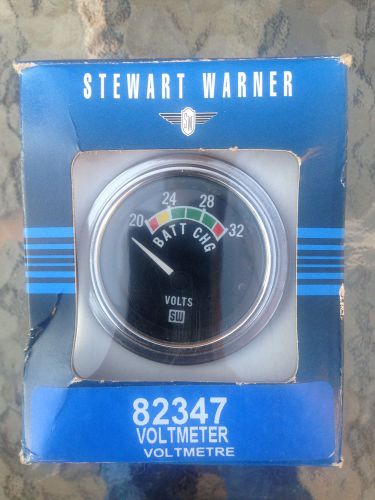 Stewart warner 82347 24 volt voltmeter brand new in box never used.