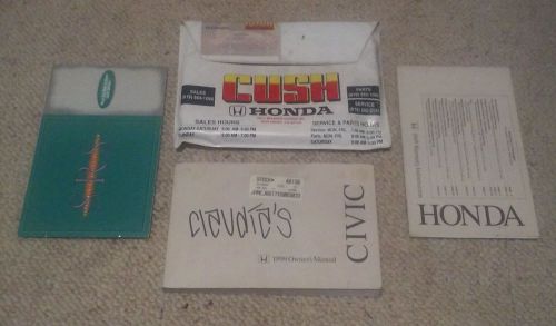 1999 honda civic owner&#039;s manual kit 4 pieces &#039;99