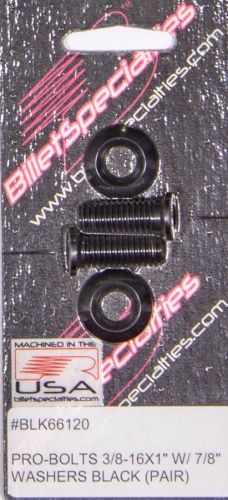 Billet specialties black allen drive 3/8-16 in fender bolt  p/n blk66120
