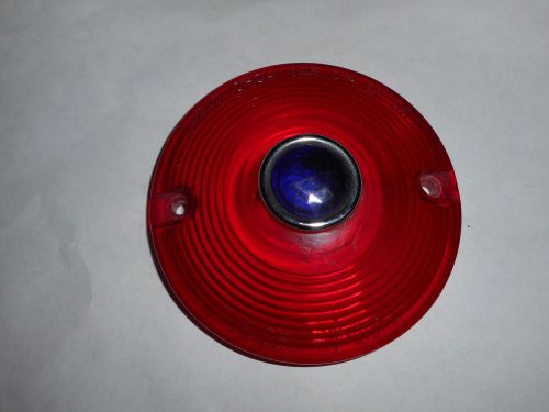Nos harley davidson chris dhd4 sae dp85 turn signal lense covers red, blue dot