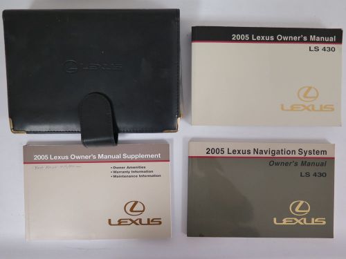 2005 lexus ls 430 owners manual guide book