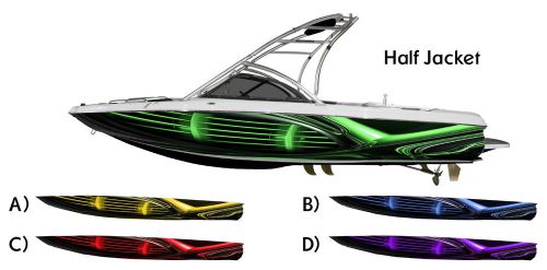 Half jacket boat wrap - * choose your color * customized for your boat