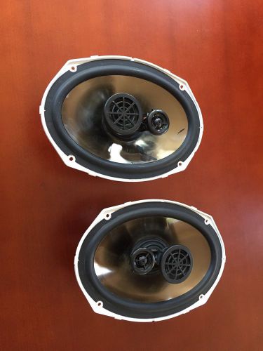 Clarion cmq6930r 120w 6x9&#034; 3-way water resistant marine coaxial speakers