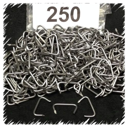 250 hog rings 3/4&#034; for seat covers upholstery fences cages netting trap usa made