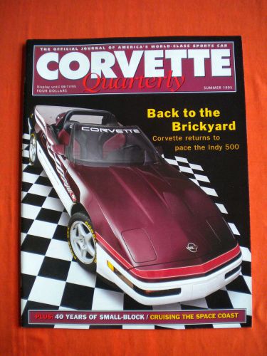 1995 corvette quarterly magazine indy pace car lt1 small-block zr-1 centerspread